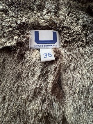 Abrigo Adolfo Dominguez Doble Faz Marrón