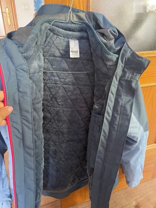 Chaqueta esquí 3 en 1, abrigo Quechua 10-11 años