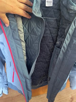 Chaqueta esquí 3 en 1, abrigo Quechua 10-11 años