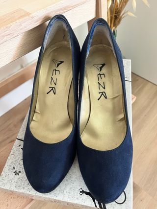 Zapatos de tacón PEZR azul talla 35