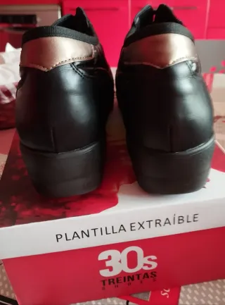 Zapatos Mujer Treintas Talla 39 Negros