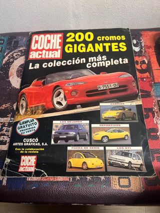 Álbum Cromos Coches Actuales Gigantes