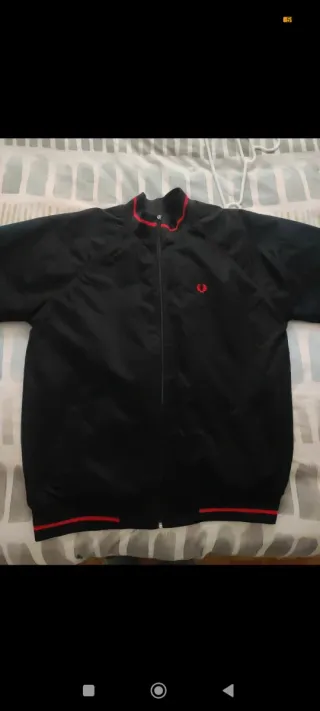 Chaqueta Bomber Fred Perry Negra