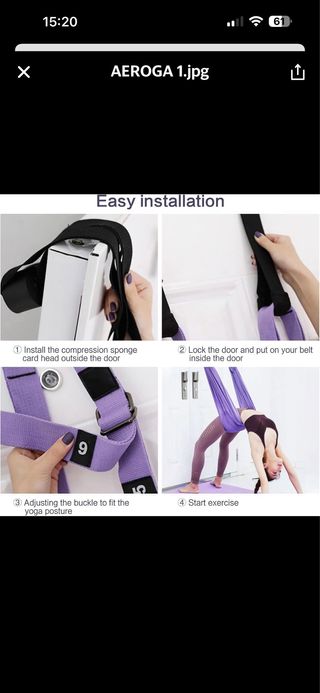 corde per Yoga Aereo Viola