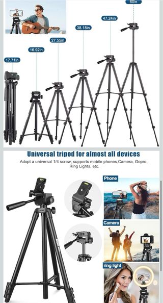 Trípode UBeesize NE60 50'' con soporte móvil