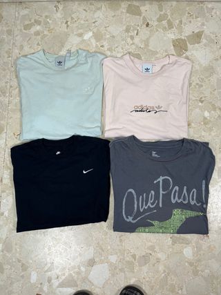 Lote camisetas hombre L | Adidas, Nike y Gap