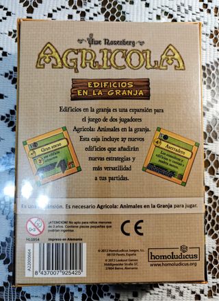Agrícola: 27 Nuevos Edificios para 2 Jugadores