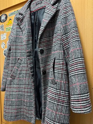 Chaqueta de cuadros mujer