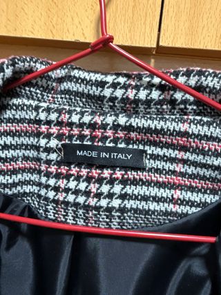 Chaqueta de cuadros mujer