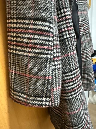 Chaqueta de cuadros mujer