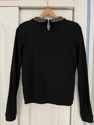 Jersey Pimkie cuello pedrería negro