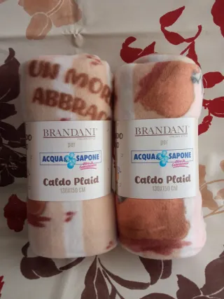 Brandani Set 2 Plaid Nuovi con Cartellino