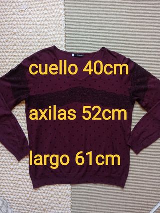 Jersey Escorpión, granate, talla L