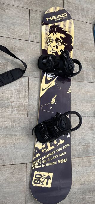 Tabla Snowboard HEAD 155cm + Fijaciones + Bolsa