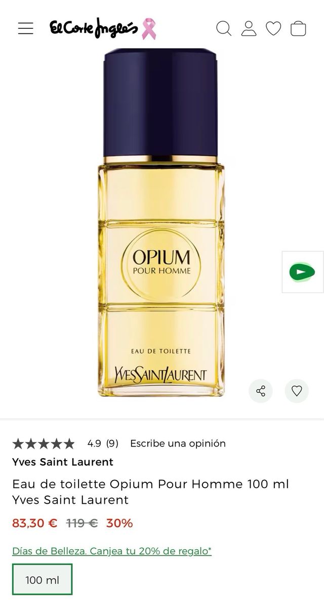 Opium Pour Homme Edt 100 ml