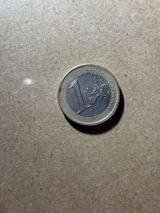 Moneda 1€ España 2003 Error Acuñación