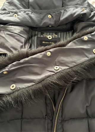 Plumífero Massimo Dutti Negro Extra Warm