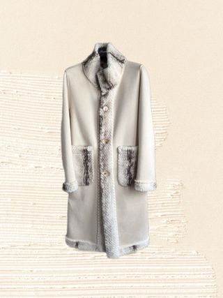 Italian luxury women’s winter double-face coat