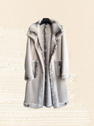 Italian luxury women’s winter double-face coat