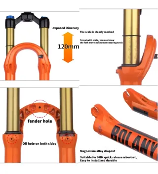 Horquilla Bicicleta Montaña