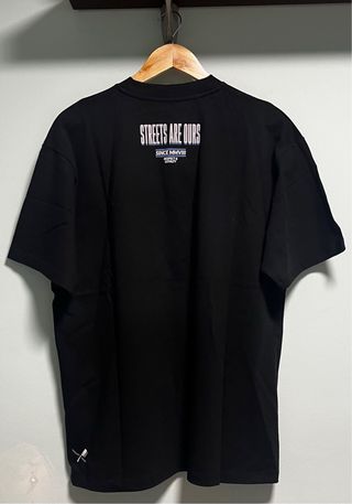 Camiseta negra Oversized Distorted People