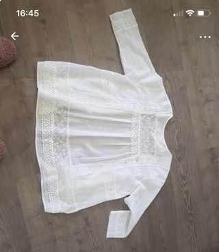 Chaqueta Ibicenca Algodón Blanca