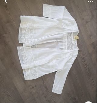 Chaqueta Ibicenca Algodón Blanca