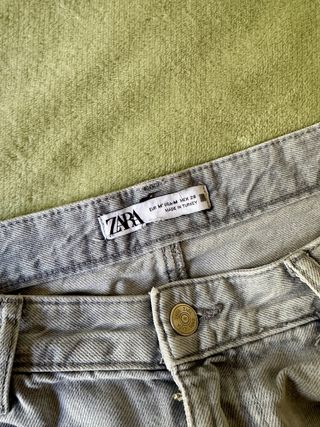 Falda vaquera midi larga Zara