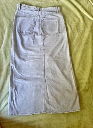 Falda vaquera midi larga Zara