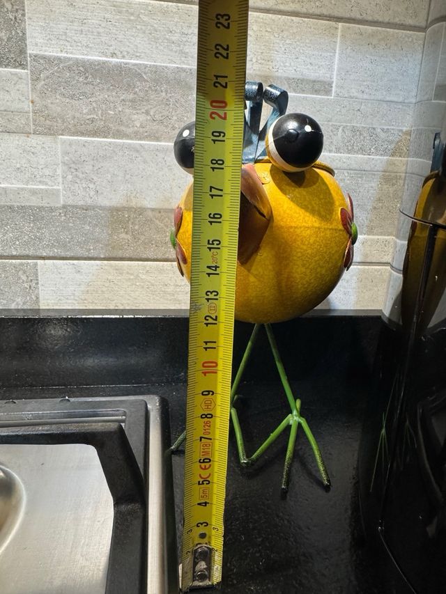 Decorazione da tavolo gallina gialla