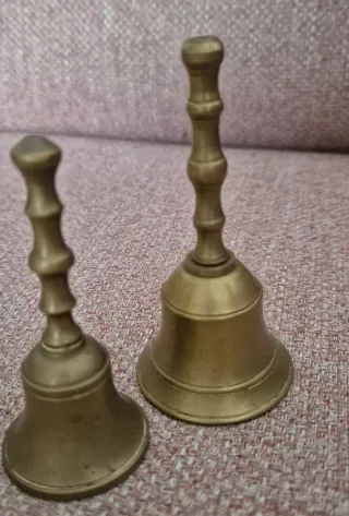 Set di 2 campane in bronzo