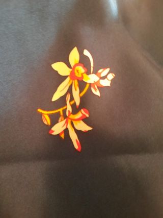 Kimono azul con garzas rosas