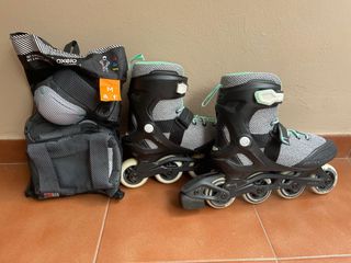 Patines Oxelo Talla 41 + Protectores Talla M
