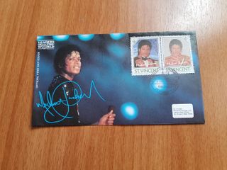 Busta Primo Giorno Michael Jackson + Francobolli