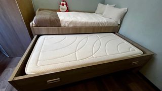Cama nido con cajones y colchón viscoelástico