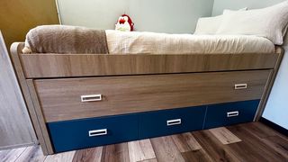 Cama nido con cajones y colchón viscoelástico