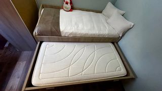 Cama nido con cajones y colchón viscoelástico