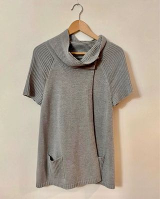 Jersey gris vintage cuello M