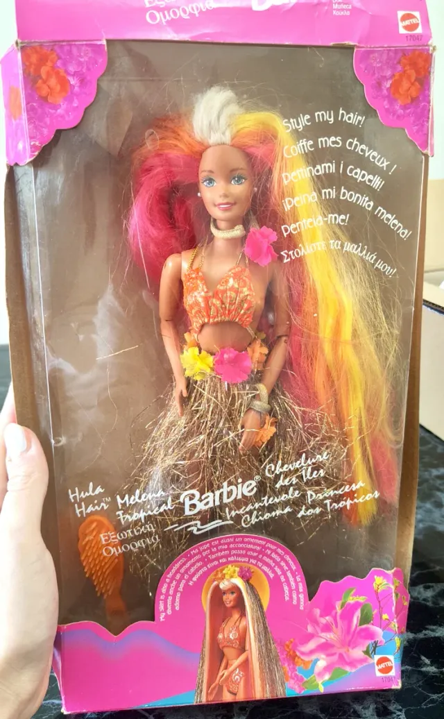 Barbie Hula Hair Tropical 1996