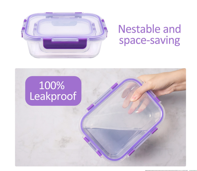 Recipientes de Cristal Para Alimentos - 10 Piezas