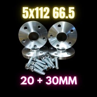 Separadores 5x112 66.5 de 20 y 30mm