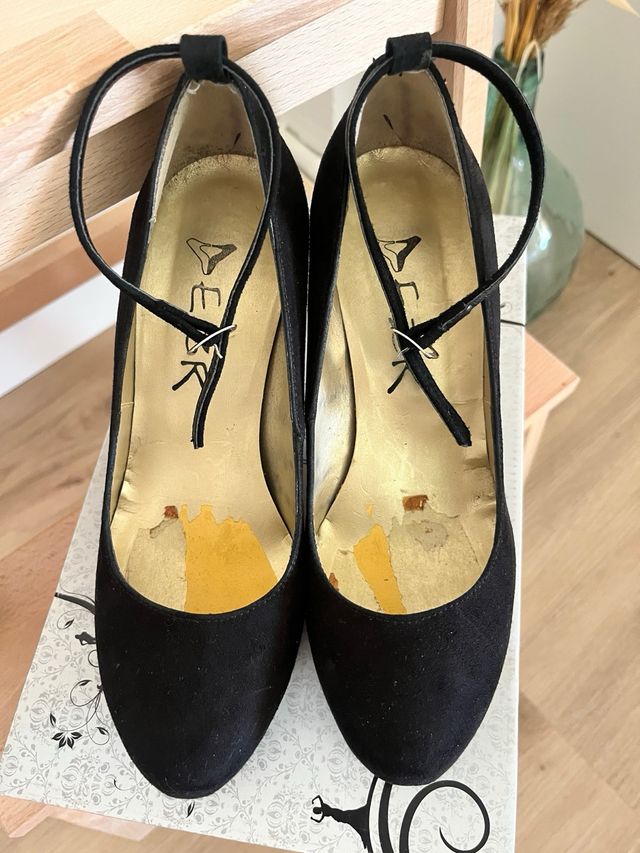 Zapatos de tacón EZR ante negro talla 35