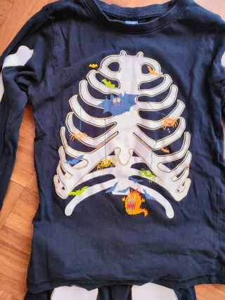 Pigiama Halloween Scheletro Luminescente