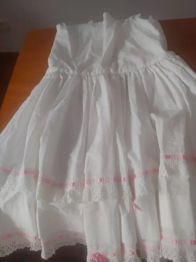 Can Can, infantil Blanco y Rosa