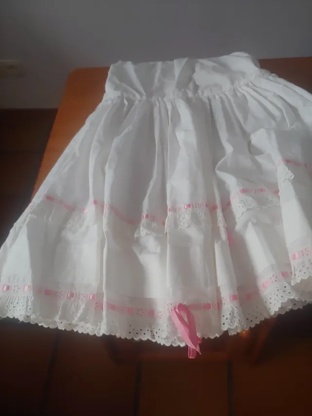 Can Can, infantil Blanco y Rosa