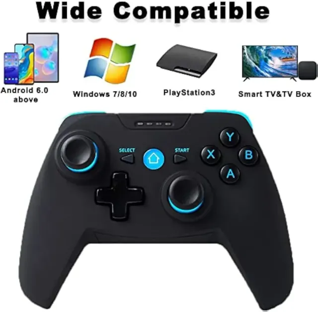 Mando Inalámbrico Gamepad con USB Azul