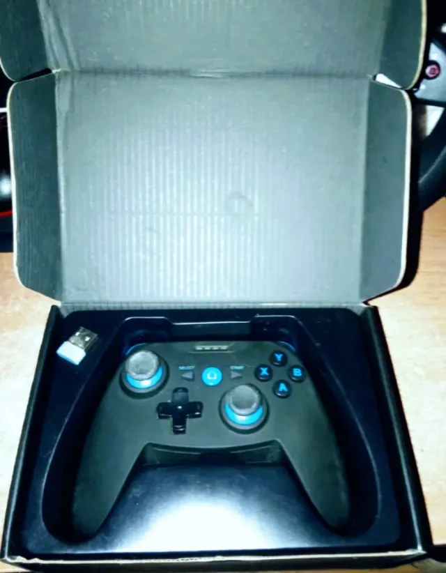 Mando Inalámbrico Gamepad con USB Azul