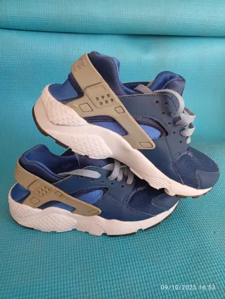 Zapatillas Nike Huarache Azul y Gris