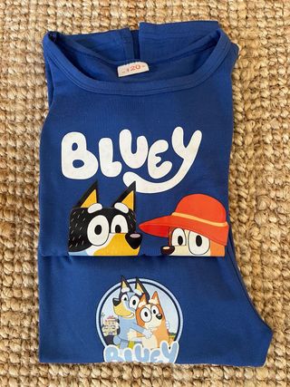 Pijama Bluey Talla 120cm Azul