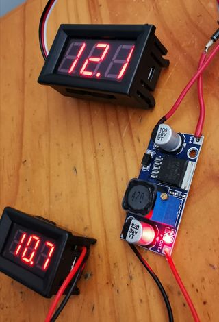 CIRCUITO Reductor Voltaje regulable potenciómetro